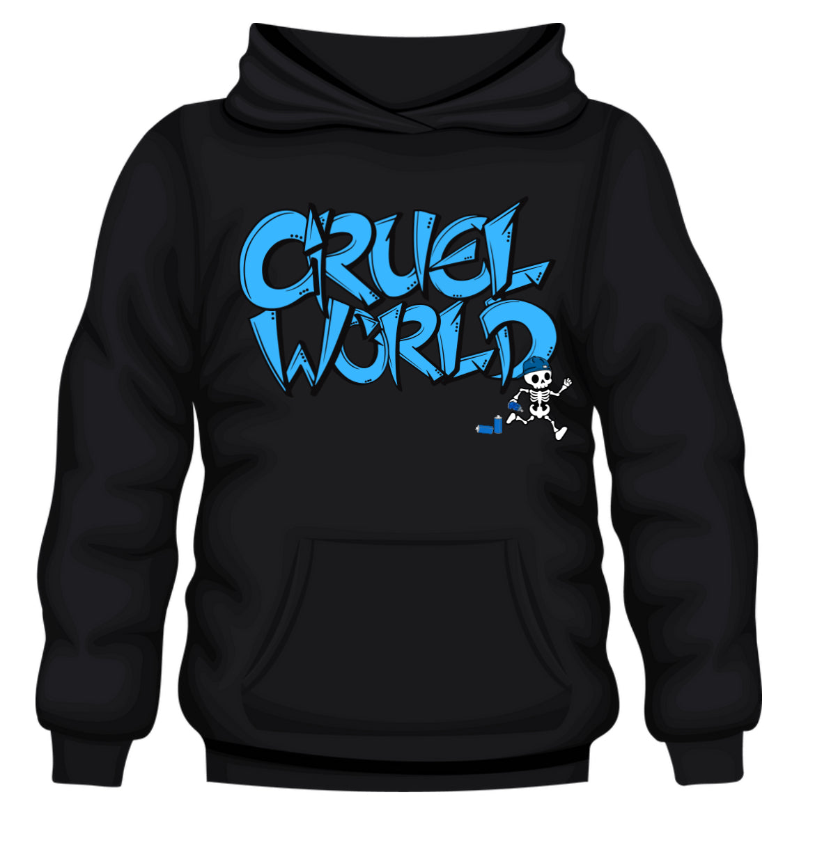 Skeleton Graffiti Hoodie